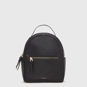 Calpak Black Backpack with Gold Accents